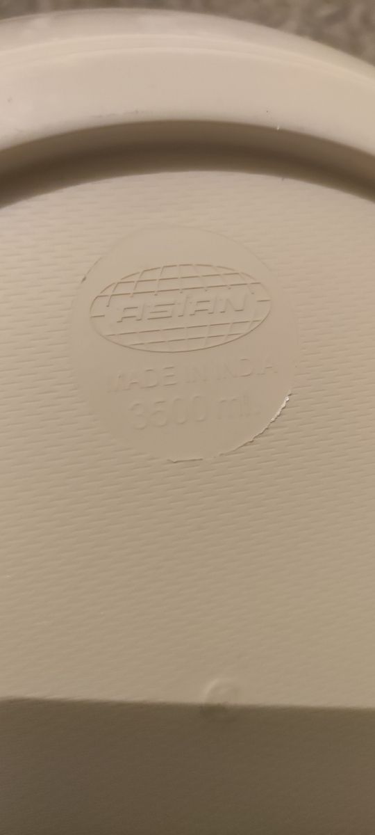 Recipiente térmico - Beige y Rojo