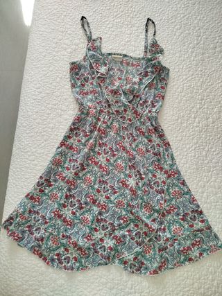 Vestido corto estampado floral