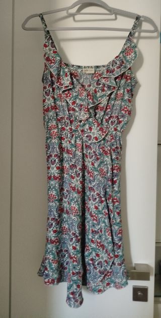 Vestido corto estampado floral