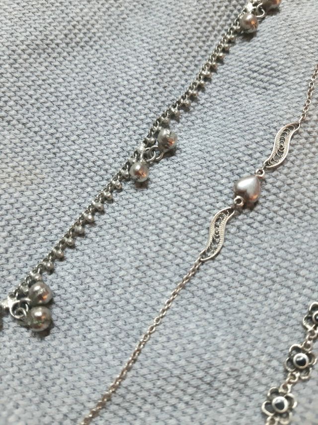 Tobilleras Plata