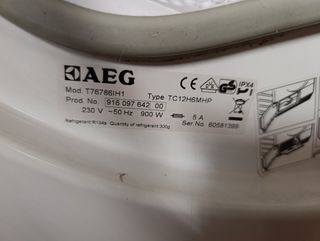 Secadora AEG Lavatherm 8kg.Se venden recambios .