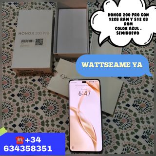 HONOR 200 Pro 5G De 12 GB de RAM y 512 GB de Rom