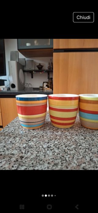 4 Tazze Ikea Multicolor