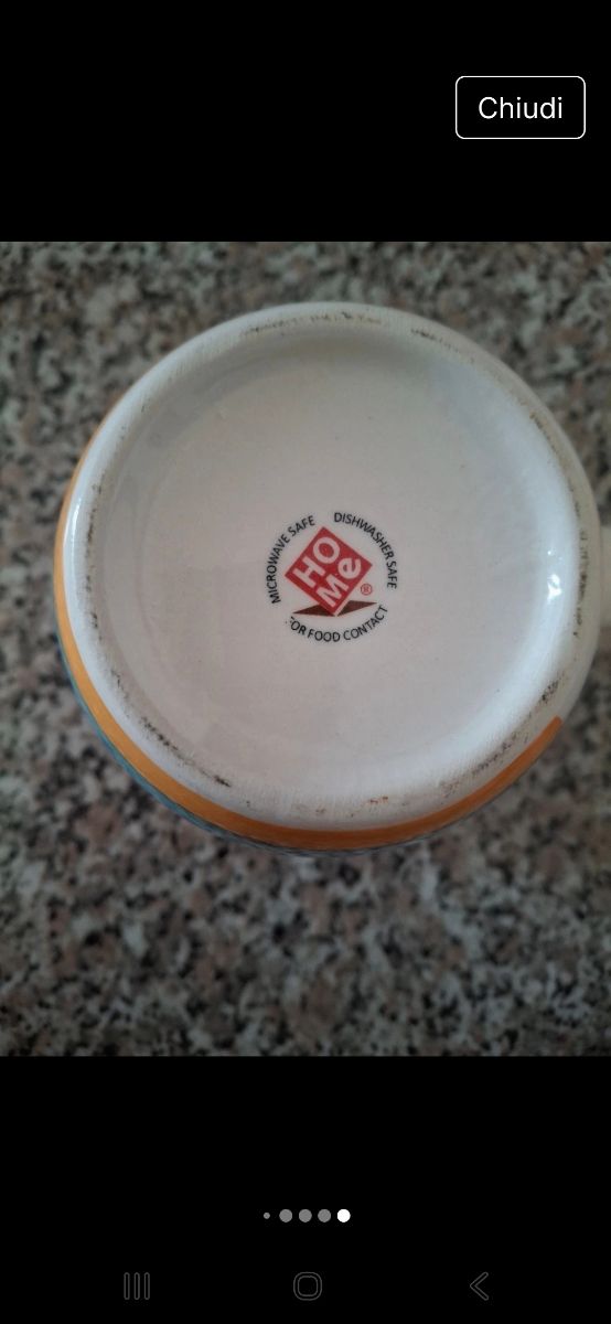 4 Tazze Multicolor marca HOME