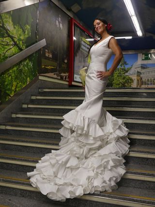 Vestido de novia flamenca 