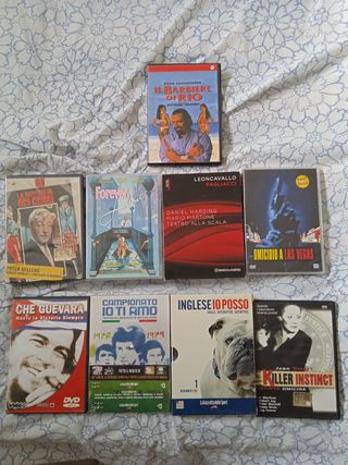 9 dvd originali in italiano - film - stock vintage