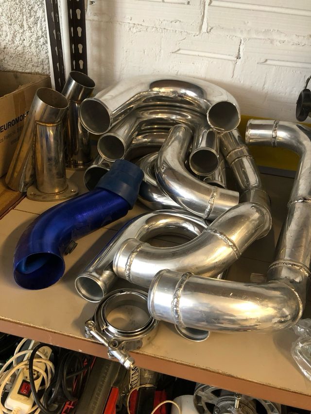 Escape válvula + abrazaderas