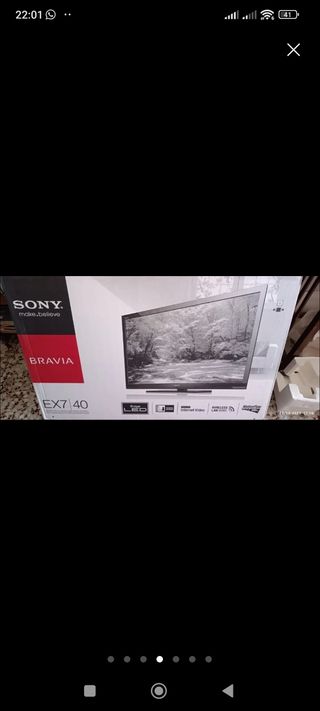 TV Sony Bravia 40" EX7 - Negro