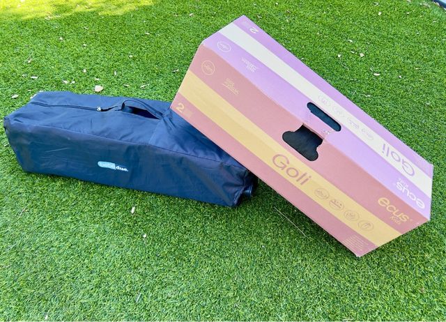 Cuna viaje Bebedue - Azul + Colchon Ecus Kids