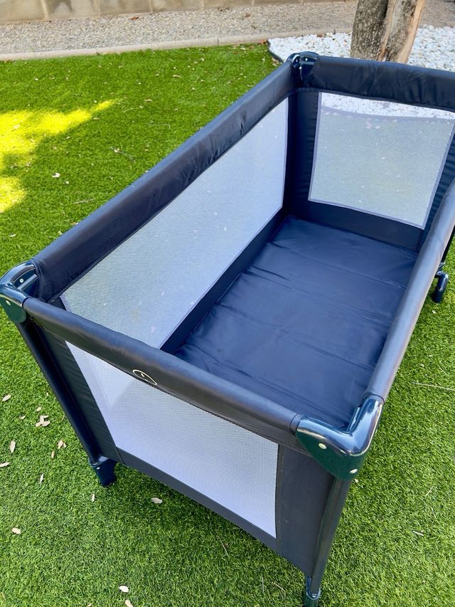 Cuna viaje Bebedue - Azul + Colchon Ecus Kids