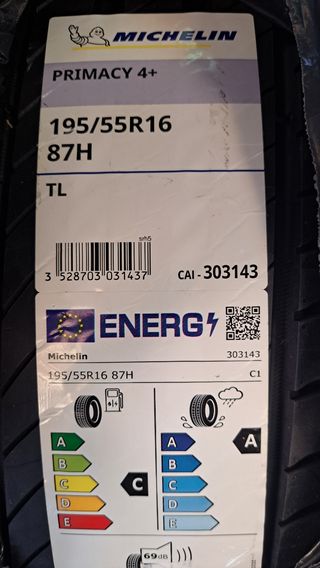Neumático Michelin Primacy 4+ 205/60R16 92H