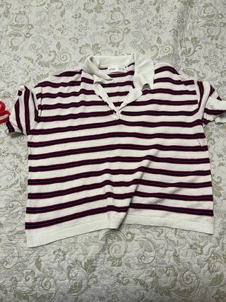 Polo Lefties rayas azul marino talla S