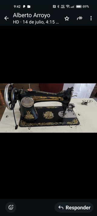 Máquina coser Singer antigua