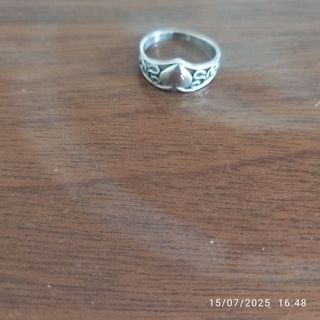 Anillo plata corazón