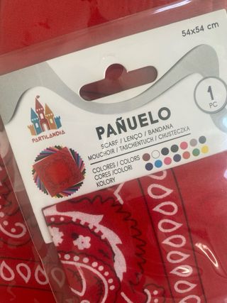 5 Bandanas rojas paisley