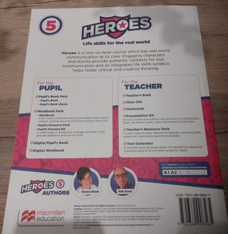 Libro ingles.5°Primaria.HEROES 5 Pupuil' Book
