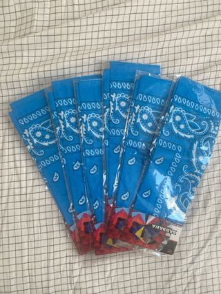 Pañuelos Bandana - Azul (6 unidades)