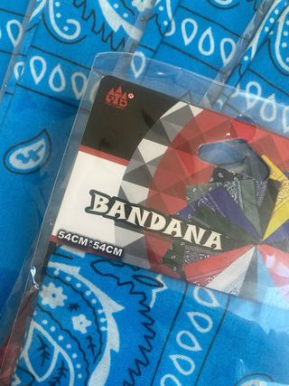 Pañuelos Bandana - Azul (6 unidades)