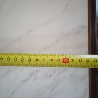 Mesita noche mármol - madera