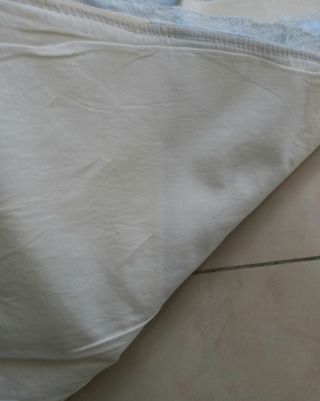 Coperta nascita neonato con pizzo,fatta da sarta 