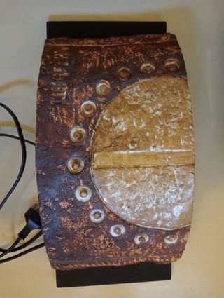 Lámpara cerámica artesanal vintage