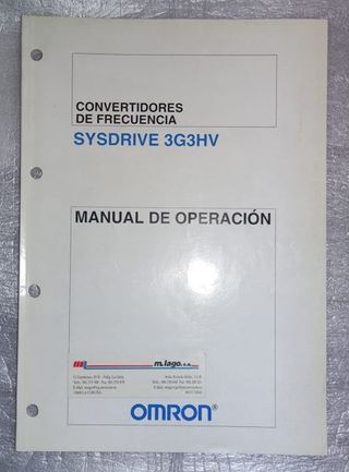 MANUAL CONVERTIDORES DE FRECUENCIA OMRON