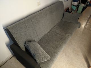Sofá cama gris - 3 plazas