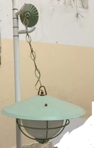 Lampada soffitto vintage verde