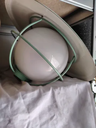 Lampada soffitto vintage verde