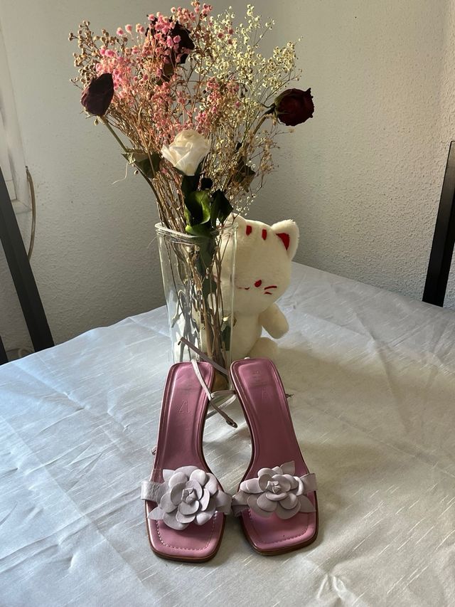 Sandalias Zara rosas talla 40