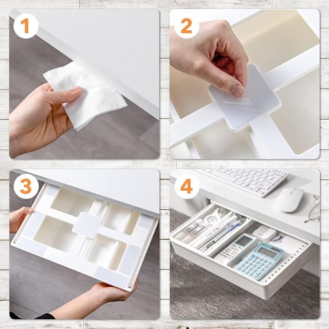 Cajón escritorio - organizador bajo mesa