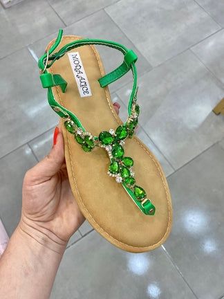 Sandalo verde Tg 38