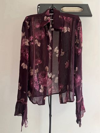 Conjunto floral falda y camisa