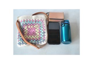 Boso bandolera a crochet, bolso bohemio de verano