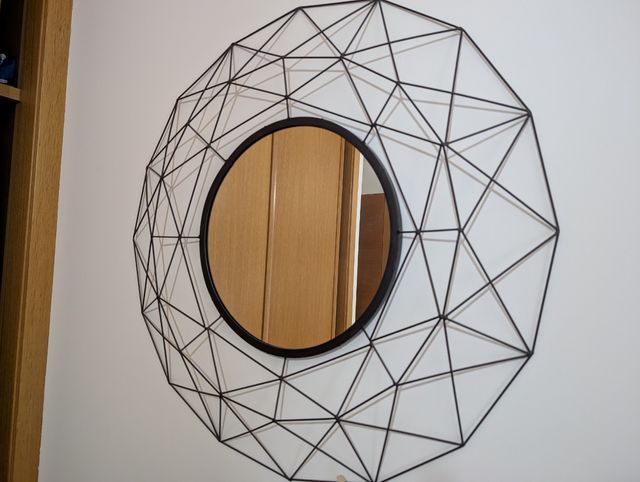 Espejo de pared estilo geométrico