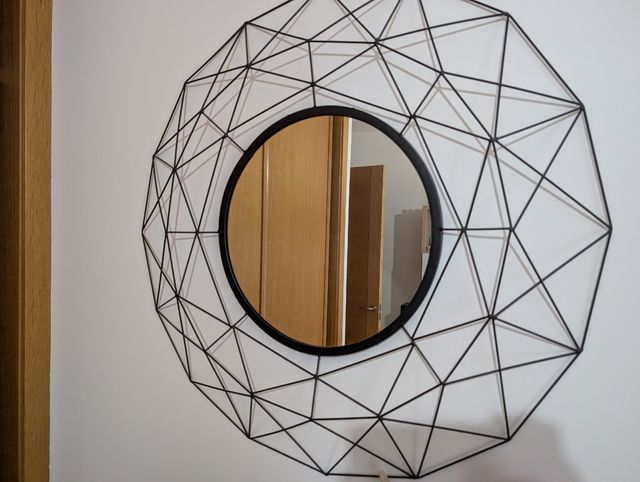 Espejo de pared estilo geométrico