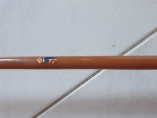 Cana de pesca DAIWA, vintage, fibra maciça, 2.80m