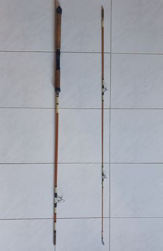 Cana de pesca DAIWA, vintage, fibra maciça, 2.80m
