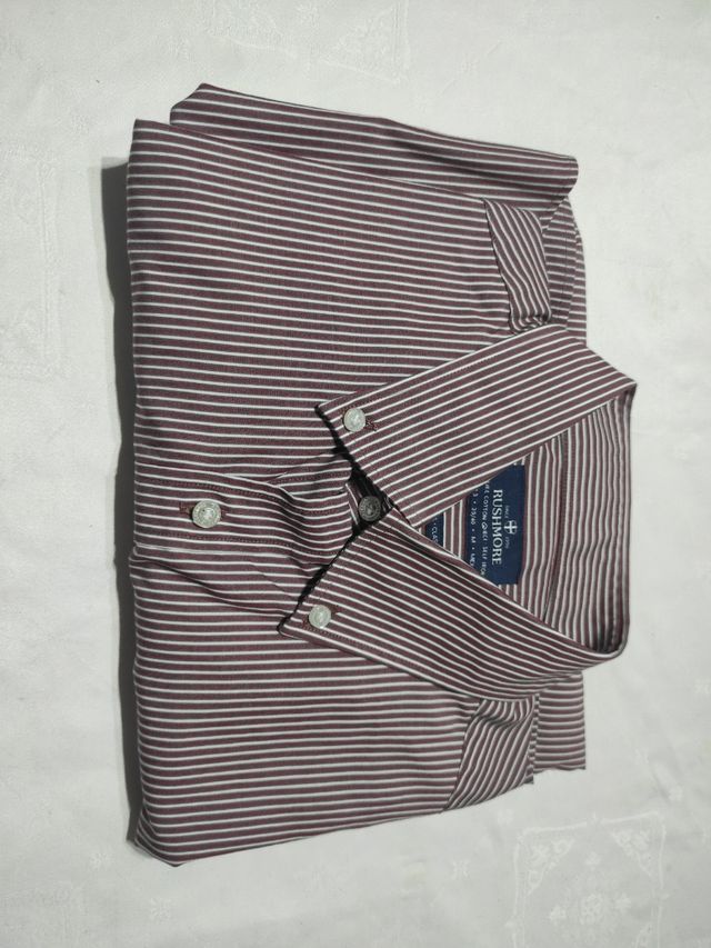 Camisa Rushmore M rayas marrón