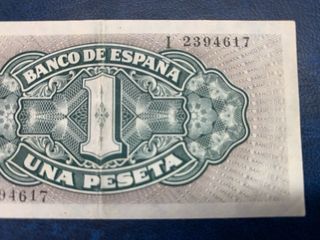 Billete 1 Peseta España 1940