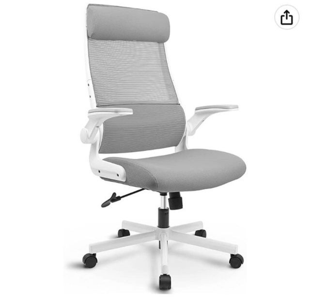 Silla oficina giratoria gris