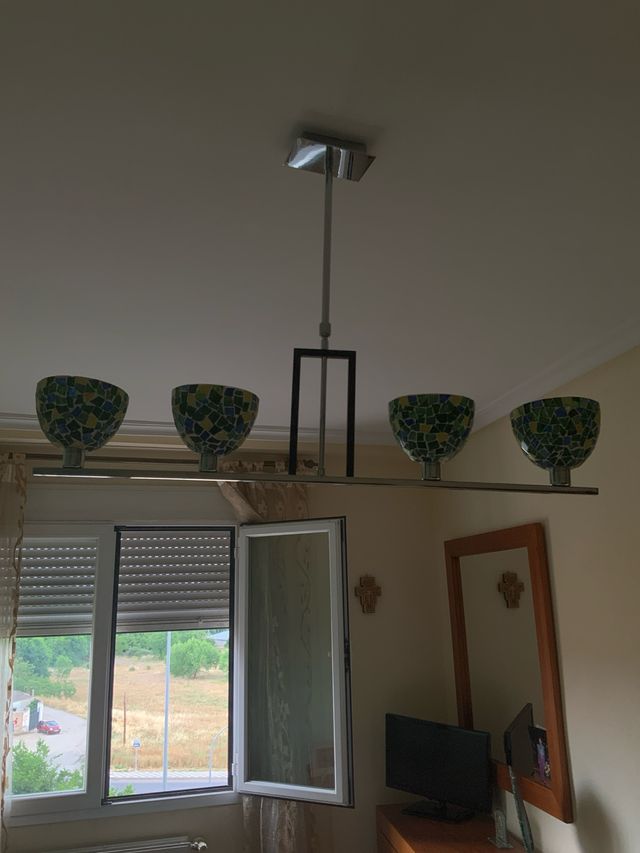 Lampara mosaico 4 luces