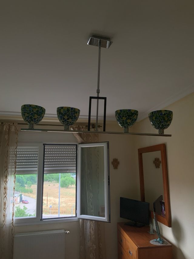 Lampara mosaico 4 luces