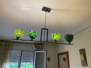 Lampara mosaico 4 luces