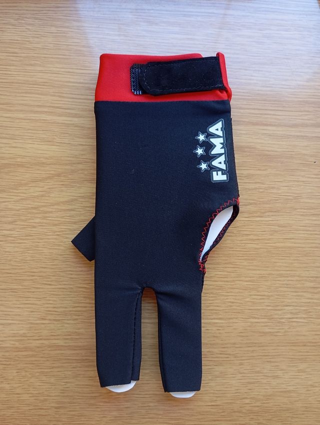 Guante billar FAMA rojo