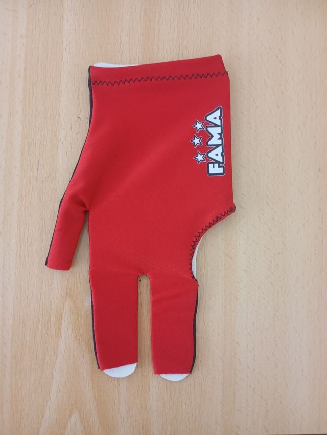 Guante billar FAMA rojo