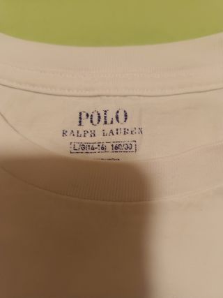 Polo Ralph Lauren - Camiseta blanca talla 14-16 añ