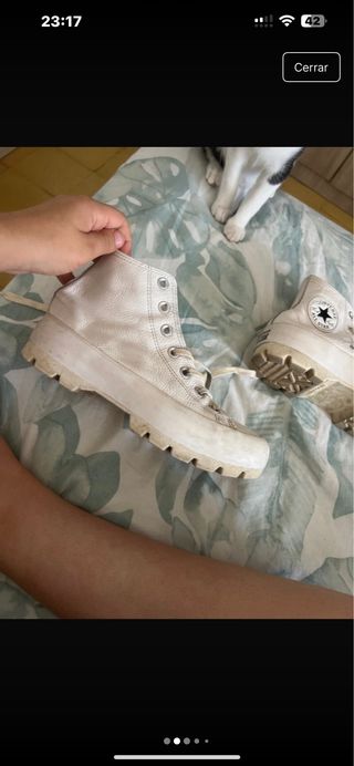 Converse blancas plataforma
