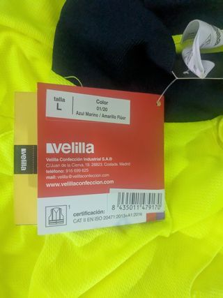 Polos Velilla Talla L - Amarillo Fluo