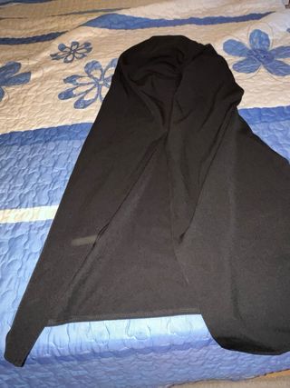 Falda midi negra Stradivarius
